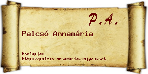 Palcsó Annamária névjegykártya